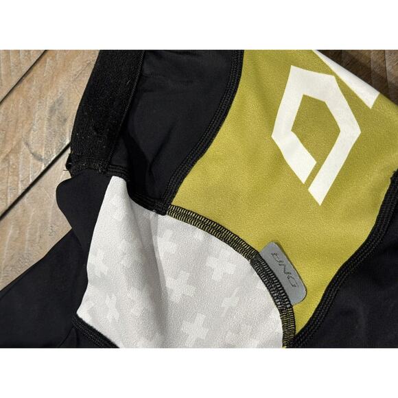 DNA Cycling Shorts Black/White/Olive Green Nylon Italy - Women’s S - Picture 10 of 11